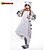 abordables Pyjamas Kigurumi-Adulte Pyjama Kigurumi Chat Sweet Home Chi / Cat Cheese Animal Mosaïque Combinaison de Pyjamas Polaire Cosplay Pour Homme et Femme Halloween Pyjamas Animale Dessin animé Fête / Célébration Les