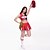 cheap Dance Costumes-Cheerleader Costumes / Dance Costumes Outfits Women&#039;s Performance Polyester Embroidery Sleeveless High Top