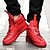 cheap Men&#039;s Sneakers-Men&#039;s Casual Spring Fall Winter Lace-up Flat Heel Leatherette Black White Red