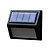 cheap Solar String Lights-Solar Power Panel 6 LEDs Wall Lobby Pathway Fence Light Home Outdoor Garden Lamp Stair Step Yard LED Lighting