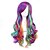 abordables Pelucas para disfraz-cosplay disfraz peluca peluca sintética rizado peluca rizada arco iris pelo sintético mujer ombre pelo multicolor