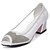 cheap Women&#039;s Sandals-Women&#039;s Chunky Heel Sparkling Glitter Synthetic / Glitter / Tulle Spring / Summer / Fall White / Black