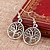 cheap Earrings-Women&#039;s Drop Earrings Hollow Out Ladies Personalized Vintage Punk Earrings Jewelry Silver For Party Daily