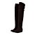 baratos Botas de mulher-Mulheres Sapatos Courino Inverno Salto Plataforma &gt;50.8 cm / Botas Acima do Joelho Tachas Preto / Marron