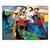 olcso Absztrakt festmények-Hang festett olajfestmény Kézzel festett - Absztrakt Modern Kerettel / Nyújtott vászon