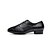 cheap Latin Shoes-Men&#039;s Latin Shoes Ballroom Shoes Indoor Performance Practice Lace Up Heel Lace-up Low Heel Lace-up Black White / Professional