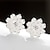 cheap Earrings-Women&#039;s Stud Earrings Flower Ladies Elegant Birthstones Sterling Silver Silver Earrings Jewelry Gold / Silver For Wedding Party Casual Daily Sports