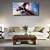 cheap Abstract Paintings-Oil Painting Hand Painted Horizontal Abstract Modern Stretched Canvas / Rolled Canvas