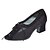 ieftine Pantofi Dans Latin-Pentru femei Pantofi de dans Pantofi Moderni Sandale Călcâi Dantelă Toc Îndesat Migdală Negru și Roșu Negru Buclă / Interior / Performanță / Satin / Piele / Antrenament