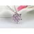 cheap Necklaces-Women&#039;s Crystal Pendant Necklace faceter Snowflake Ladies Fashion Synthetic Gemstones Sterling Silver Crystal White Blue Pink Green Necklace Jewelry For Party Casual Daily