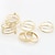 cheap Rings-Women&#039;s Jewelry Set Rings Set thumb ring 6pcs Golden Silver Alloy Ladies Unusual Unique Design Party Daily Jewelry Stacking Stackable Adjustable