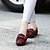 olcso Női topánkák és bebújós cipők-Női Lapos Fordított bőr Kényelmes Tavasz / Nyár / Ősz Piros / Kék / Barna