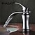 cheap Bathroom Sink Faucets-Bathroom Sink Faucet - Waterfall Chrome Widespread One Hole / Single Handle One HoleBath Taps / Brass