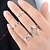 cheap Rings-Women&#039;s - Alloy Personalized 6 / 7 / 8 Silver / Golden For Wedding / Party / Daily / Rhinestone