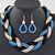 זול סט תכשיטים-בגדי ריקוד נשים נשים עגילים תכשיטים כחול / מוזהב / קשת עבור חתונה Party יומי קזו&#039;אל / שרשראות