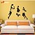 cheap Wall Stickers-AWOO®  Three Men Play Basketball  Wall Stickers Home Decor  Vinyl Stickers For Kids Room Decoration