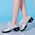 cheap Dance Sneakers-Women&#039;s Dance Sneakers Sneaker Low Heel Synthetic Lace-up Black / Silver / Gold