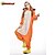 baratos Pijamas Kigurumi-Adulto Pijamas Kigurumi Leão Animal Pijamas Macacão Lã Polar Laranja Cosplay Para Homens e Mulheres Pijamas Animais desenho animado Festival / Celebração Fantasias / Collant / Pijama Macacão