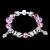 cheap Charm Bracelets-Crystal Chain Bracelet Vintage Party Brass Bracelet Jewelry Purple For