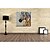 olcso Pop Art olajfestmények-Kézzel festett Állat Négyzet,Modern Egy elem Vászon Hang festett olajfestmény For lakberendezési