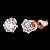 cheap Earrings-Women&#039;s Diamond Cubic Zirconia Stud Earrings Solitaire Round Cut Radiant Cut Ladies Simple Style Office / career Zircon Cubic Zirconia Rose Gold Plated Earrings Jewelry Rose Gold For Wedding Daily