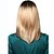 abordables Pelucas sintéticas de moda-Mujer Pelucas sintéticas Sin Tapa Medio Liso Con flequillo Las pelucas del traje