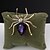 cheap Brooches-Women&#039;s Spiders Animal Elegant Fashion Brooch Jewelry Purple Red Gold For Wedding Party Casual Daily