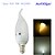 baratos Lâmpadas-YouOKLight 1pç 2 W Luzes de LED em Vela 150-200 lm E14 6 Contas LED SMD 2835 Decorativa Branco Quente Branco Frio 220-240 V / 1 pç / RoHs