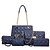 cheap Bag Sets-Women&#039;s PU(Polyurethane) Tote / Wallet / Shoulder Messenger Bag Plaid Black / Brown / Fuchsia / Bag Set