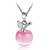 cheap Necklaces-Women&#039;s Pendant Ladies Fashion Sterling Silver White Pink Necklace Jewelry For Wedding Party Casual Daily