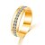 baratos Anéis-Anel de banda Cristal Dourado Prata Cristal Imitações de Diamante Liga senhoras Luxo Moda 6 7 8 9 10 / Anel de declaração / Mulheres / Anel de Compromisso