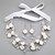 Χαμηλού Κόστους Σετ Κοσμημάτων-Γυναικεία Λευκό Κρυστάλλινο Σετ Κοσμημάτων Σκουλαρίκια Κοσμήματα Λευκό Για Γάμου Πάρτι Ειδική Περίσταση Επέτειος Γενέθλια Δώρο / Κολιέ / Αρραβώνας