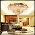 cheap Ceiling Lights-Modern Luxury 72W LED Crystal Ceiling Light Bedroom LED Absorb Dome Light Diameter 60CM