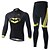cheap Men&#039;s Clothing Sets-Cycling Jersey with Tights Men&#039;s Long Sleeve Bike Breathable / Compression / Back Pocket / Sweat-wicking / Comfortable Clothing Sets/Suits