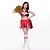 abordables Costumes de Danse-Costumes de Pom-Pom Girl / Costumes de Danse Tenue Femme Utilisation Polyester Broderie Sans Manches Taille haute Haut / Spectacle
