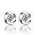 cheap Earrings-Women&#039;s Crystal Stud Earrings Fashion Sterling Silver Crystal Silver Earrings Jewelry Silver For Wedding Party Daily
