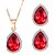 cheap Jewelry Sets-Women&#039;s Crystal Jewelry Set - Zircon, Rhinestone Include Red / Green / Blue For Wedding Party Daily / Earrings / Necklace