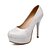 olcso Női magas sarkú cipők-Kényelmes / Kerek orrú - Stiletto - Női cipő - Magassarkú - Esküvői / Szabadidős / Ruha / Alkalmi - Bőrutánzat - Sárga / Rózsaszín / Fehér