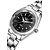 Недорогие Модные часы-Женские Модные часы Кварцевый Защита от влаги Нержавеющая сталь Группа Серебристый металл