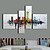 halpa Abstraktit taulut-Maalattu Abstrakti Mikä tahansa muoto, Moderni Kangas Hang-Painted öljymaalaus Kodinsisustus 4 paneeli