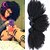 olcso Természetes színű copfok-Az emberi haj sző Mongol haj Kinky Curly 12 hónap 3 darab haj sző