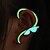 olcso Divat fülbevalók-Fül Mandzsetta Megvilágított nagyító Személyre szabott Ötvözet Animal Shape Pillangó Fluoreszkálás Ékszerek Mert Esküvő Parti 1db