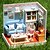 Недорогие Декор и ночники-Creative Birthday Present Model Assembled Educational Toys DIY Wood Dollhouse Including All Furniture Lights Lamp LED