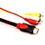 billige Kabelholdere-HDMI v1.3 Mand til 3RCA Video Lyd AV-kabel (1.4M)