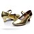 cheap Ballroom Shoes &amp; Modern Dance Shoes-Women&#039;s Latin Shoes Heel Customized Heel Leatherette Buckle Black / Silver / Gold / Modern Shoes / Indoor