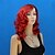 Χαμηλού Κόστους Συνθετικές Trendy Περούκες-Συνθετικές Περούκες Σγουρά Βαθύ Κύμα Βαθύ Κύμα Ασύμμετρο κούρεμα Με αφέλειες Περούκα Μακρύ Κόκκινο Συνθετικά μαλλιά Γυναικεία Φυσική γραμμή των μαλλιών Κόκκινο