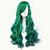 cheap Costume Wigs-Cosplay Costume Wig Synthetic Wig Cosplay Wig Wavy Wavy Wig Medium Length Light Blonde Light Brown Dark Brown Lake Blue Silver Synthetic Hair Women&#039;s Green