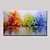 abordables Peintures paysages-Peinture à l&#039;huile Hang-peint Peint à la main Panoramique horizontal Paysage Moderne Inclure cadre intérieur