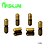 cheap Fishing Accessories-Afishlure Threaded Glaze Copper Pendant 1.8g Fishing Accessaries Bullet Type Pure Copper Fishing Weights 12pcs/lot