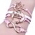 preiswerte Armband-Armbänder Wickelarmbänder Aleación / Leder Inspirationen Alltag / Normal / Sport Schmuck Geschenk Goldfarben / Rosa,1 Stück